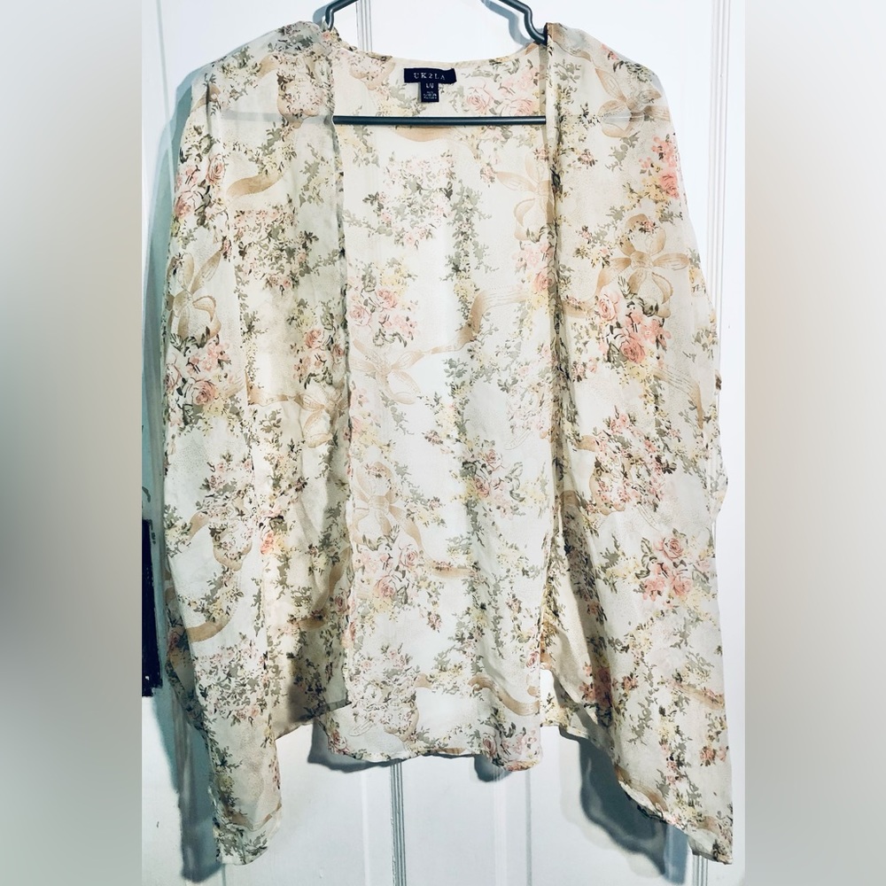 [UK2LA] Pastel Floral Kimono